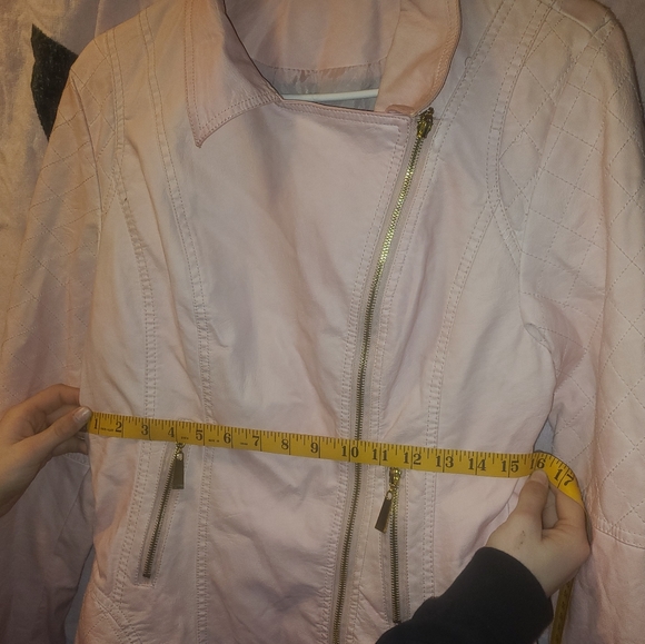 Pink Faux leather jacket - Picture 3 of 4